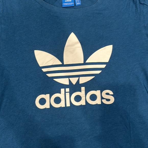 Adidas Blue Graphic Crew Neck Tee (S) - Picture 4 of 4